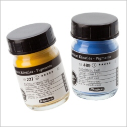 Schmincke Pigment - Azure Blue, 100 ml Jar